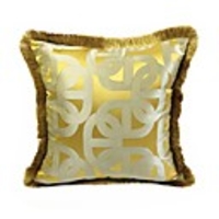 Cushion Cover Classic American Jacquard Yarn-dyed Cushion Luxury Golden Sofa Decoration Pillow