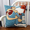 Cushion Cover Cotton Comprehensive Embroidery Abstract Style Home Office Pillow Case Cover Living Room Bedroom Sofa Cushion Cover