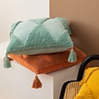 Cushion Cover Cotton Corduroy Pillowcase Tufted Embroidered Decoration and Sofa Cushion