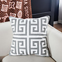 Cushion Cover Cotton Extreme Simple Style Geometry Towel Embroidered Home Office Pillow Case Cover Living Room Bedroom Sofa Cushion Cover