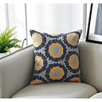 Cushion Cover Cotton Geometry Simple Fashion Cotton Complex Embroidery Pillow Case Cover Living Room Bedroom Sofa Cushion Cover