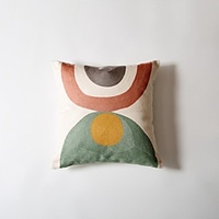 Cushion Cover Cotton Simplicity Short Velvet Embroidery Pillow Case Cover Living Room Bedroom Sofa Cushion Cover