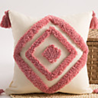 Cushion Cover Cotton Tufted Embroidered Premium Texture Home Office Pillow Case Cover Living Room Bedroom Sofa Cushion Cover Modern Sample Room Cushion Cover