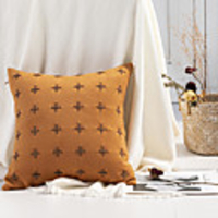 Cushion Cover Double-sided Manual Craftsmanship Soft Decorative Square Throw Pillow Cover Cushion Case Pillowcase for Sofa Bedroom 45 x 45 cm (18 x 18 Inch) Superior Quality Mashine Washable