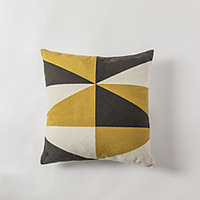 Cushion Cover Fashion Design Cotton Full of Face Embroidered Pillow Case Cover Living Room Bedroom Sofa Cushion Cover Modern Sample Room Cushion Cover