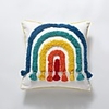 Cushion Cover Fashion Simplicity Rainbow Sugar Tufted Velvet Pillow Case Cover Living Room Bedroom Sofa Cushion Cover Modern Sample Room Cushion Cover