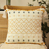 Cushion Cover Heavy Craft Style Canvas Tassel Light Luxury Pillow Case Living Room Bedroom Sofa Cushion Cover Modern Sample Room Cushion Cover miniinthebox
