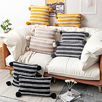 Cushion Cover Jacquard Plush Surrounding Ball Craft Cotton Classic miniinthebox