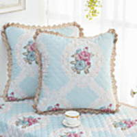 Cushion Cover Lace Macrame Embroidered Pure Color Palace Style Home Office Pillow Case Cover Living Room Bedroom Sofa Cushion Cover