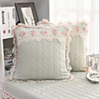 Cushion Cover Lace Macrame Embroidered Pure Color Rural Style Home Office Pillow Case Cover Living Room Bedroom Sofa Cushion Cover