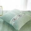 Cushion Cover Light Luxury Simple Pure Color Carved Short Plush Splicing Home Office Pillow Case Cover Living Room Bedroom Sofa Cushion Cover