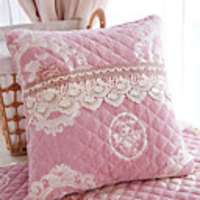 Cushion Cover Luxurious Soft Embroidered Press Side Short Velvet Palace Style Pillow Case Cover Living Room Bedroom Sofa Cushion Cover