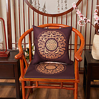 Cushion Cover New Chinese Style Linen Blended Retro Pillow Case Cover Light Luxury Living Room Bedroom Sofa Cushion Cover Modern Sample Room Cushion Cover