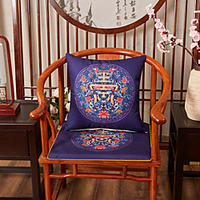 Cushion Cover New Chinese Style linen Blended Retro Pillow Case Cover Living Room Bedroom Sofa Cushion Cover Modern Sample Room Cushion Cover