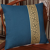 Cushion Cover New Chinese Style linen Blended Retro Simplicity Solid Color Pillow Case Cover Living Room Bedroom Sofa Cushion Cover Modern Sample Room Cushion Cover