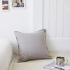 Cushion Cover New Simplicity Solid Color Canvas Embroidered Pillow Case Cover Living Room Bedroom Sofa Cushion Cover Modern Sample Room Cushion Cover