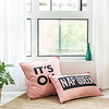 Cushion Cover Simplicity Casual Style Home Office Canvas Letter Pillow Case Cover Living Room Bedroom Sofa Cushion Cover Modern Sample Room Cushion Cover