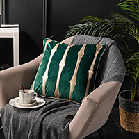 Cushion Cover Suede Gold Skin Luxury Style Soft Decorative Square Throw Pillow Cover Cushion Case Pillowcase for Sofa Bedroom 45 x 45 cm (18 x 18 Inch) Superior Quality Mashine Washable