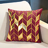 Cushion Cover Swan Velvet Embroidered Splicing Decorative Square Throw Pillow Cover Cushion Case Pillowcase for Sofa Bedroom 45 x 45 cm (18 x 18 Inch) Superior Quality Mashine Washable
