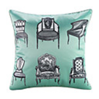Cushion Cover Thick Satin Digital Printing Pillow Seat Sofa Cushion Back Pillow