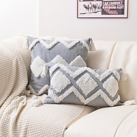 Cushion Cover Tufted Craft Tassel Decoration Bohemian Pillowcase miniinthebox