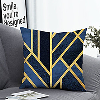 Cushion Cover with Pillow Insert Double Print 38x38cm / 45x45cm Polyester Geometric