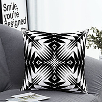 Cushion Cover with Pillow Insert Double Print 38x38cm / 45x45cm Polyester Geometric