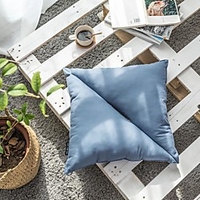 Cushion Fashion Innovation Design Opposite Triangle Solid Color Home Office Pillow Living Room Bedroom Sofa Cushion Contain Pillow Core