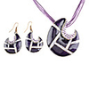 Cusp Metal Oil Drip Earring Nacklace Suit