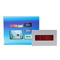 Customizable Text Dot-Matrix LED Scrolling Message Display Name Badge