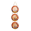 Cute Basketball Shaped Photo Frame-Orange(Hold 3 Photos)