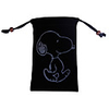 Cute Bear Cell Phone Vertical Velvet Bag( 8.5CM Wide/Black)