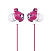Cute Bear Stereo Earphones (Pink)