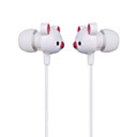 Cute Bear Stereo Earphones (White)