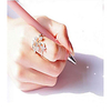 cute butterfly flower open ring s925 sterling silver ring women