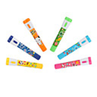 Cute Cartoon 2 in 1 Ball Pen and LED Flashlight - 6 Pack