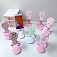 Cute Cartoon Cell Phone Holder Foldable Phone Tablet Holder Universal portable Desktop Tablet Stand Mobile Phone Stand Mount For Iphone Samsung Xiaomi