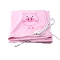 Cute Cartoon Pattern USB Far-infrared Heating Blanket - Pink (Little Pig)