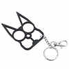 cute cat keychain with key ring for girls women (black)