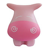 Cute Cow Style 2-Mode 12-LED White Light Illuminated Desktop Lamp - Pink