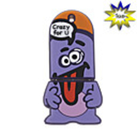 Cute Dark USB 2.0 Flash/Jump Drive (1GB)