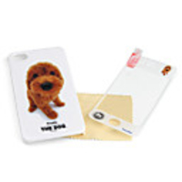 Cute Dog Protective Sleeve for iPhone 4 / 4S with Screen Pretector