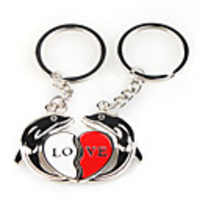 Cute Dolphins Keychain
