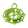 Cute Flog Plastic Clothes Peg Hanger (8-Clip)