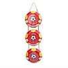 Cute Football Shaped Photo Frame-Red(Hold 3 Photos)