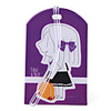 Cute Girl Travel Tag (Purple)