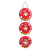 Cute Golf Shaped Photo Frame-Red(Hold 3 Photos)