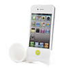 Cute iPhone 4 Horn Stand Speaker(White)