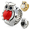 Cute Owl Case Metal Ring Watch