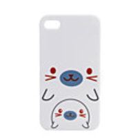 Cute Protective Hard Back Case for iPhone 4 (White)